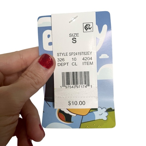 St. Patrick’s Day Bluey ringer Short Sleeve Graphic Tee Girls Boys XS NWT - Picture 11 of 12